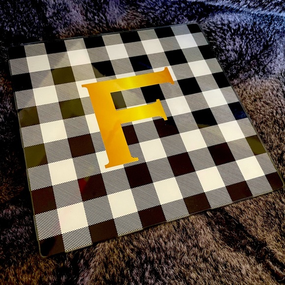 Monogram Glass Trivet - Picture 1 of 2